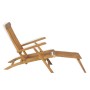 Solid teak wood lounger with footrest by vidaXL, Loungers - Ref: Foro24-43800, Price: 233,31 €, Discount: %