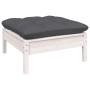 Muebles de jardín 7 pzas con cojines blanco madera de pino de , Conjuntos de jardín - Ref: Foro24-3097092, Precio: 561,99 €, ...