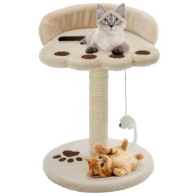 Cat scratching post with sisal post 40 cm beige and brown by vidaXL, Cat furniture - Ref: Foro24-170542, Price: 23,99 €, Disc...