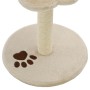 Rascador para gatos con poste de sisal 40 cm beige y marrón de vidaXL, Mobiliario para gatos - Ref: Foro24-170542, Precio: 23...