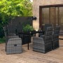 7-piece garden dining set with gray cushions by , Garden sets - Ref: Foro24-3099497, Price: 1,00 €, Discount: %