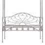 Banco de jardín metal marrón envejecido 122 cm de vidaXL, Bancos de jardín - Ref: Foro24-45435, Precio: 213,34 €, Descuento: %