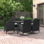 Set comedor de jardín 7 pzas y cojines ratán sintético y vidrio de , Conjuntos de jardín - Ref: Foro24-3099682, Precio: 433,9...