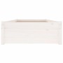 White bed frame with drawers 100x200 cm by , Beds and slatted bases - Ref: Foro24-3103469, Price: 212,52 €, Discount: %