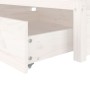 White bed frame with drawers 100x200 cm by , Beds and slatted bases - Ref: Foro24-3103469, Price: 212,52 €, Discount: %