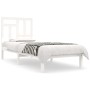 Estructura de cama madera maciza de pino blanco 90x190 cm de , Camas y somieres - Ref: Foro24-3104509, Precio: 88,96 €, Descu...