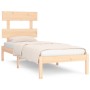 Estructura de cama madera maciza 90x190 cm de , Camas y somieres - Ref: Foro24-3104638, Precio: 75,99 €, Descuento: %