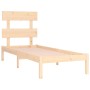 Estructura de cama madera maciza 90x190 cm de , Camas y somieres - Ref: Foro24-3104638, Precio: 75,99 €, Descuento: %