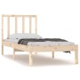 Estructura de cama madera maciza de pino 90x190 cm de , Camas y somieres - Ref: Foro24-3105036, Precio: 83,05 €, Descuento: %