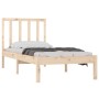 Estructura de cama madera maciza de pino 90x190 cm de , Camas y somieres - Ref: Foro24-3105036, Precio: 83,05 €, Descuento: %