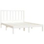 Estructura de cama madera maciza pino blanco 120x190 cm de , Camas y somieres - Ref: Foro24-3105131, Precio: 118,10 €, Descue...