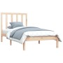 Estructura de cama madera maciza de pino 90x190 cm de , Camas y somieres - Ref: Foro24-3105125, Precio: 78,11 €, Descuento: %