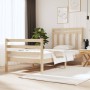 Estructura de cama madera maciza 90x190 cm de , Camas y somieres - Ref: Foro24-3105280, Precio: 88,62 €, Descuento: %