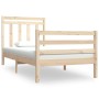 Estructura de cama madera maciza 90x190 cm de , Camas y somieres - Ref: Foro24-3105280, Precio: 88,62 €, Descuento: %