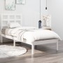 Estructura de cama individual madera maciza blanco 90x190 cm de , Camas y somieres - Ref: Foro24-3105436, Precio: 87,71 €, De...