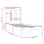 Estructura de cama individual madera maciza blanco 90x190 cm de , Camas y somieres - Ref: Foro24-3105436, Precio: 87,71 €, De...