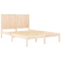 Estructura de cama madera maciza de pino 135x190 cm de , Camas y somieres - Ref: Foro24-3105705, Precio: 133,44 €, Descuento: %