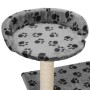 Rascador para gatos con poste de sisal 95 cm huellas gris de vidaXL, Mobiliario para gatos - Ref: Foro24-170513, Precio: 63,4...