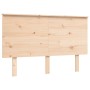 Double bed for seniors with solid wood headboard by , Beds and slatted bases - Ref: Foro24-3195451, Price: 140,89 €, Discount: %