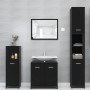 3-piece bathroom furniture set made of black engineered wood by , Bathroom furniture - Ref: Foro24-3056917, Price: 144,51 €, ...