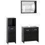 Juego muebles de baño 3 pzas madera de ingeniería negro de , Muebles de baño - Ref: Foro24-3056908, Precio: 127,30 €, Descuen...