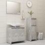 3-piece bathroom furniture set in gray concrete engineered wood by , Bathroom furniture - Ref: Foro24-3056929, Price: 124,24 ...