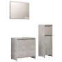 Juego de muebles de baño 3 pzas madera ingeniería gris hormigón de , Muebles de baño - Ref: Foro24-3056929, Precio: 115,36 €,...