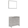 3-piece bathroom furniture set in gray concrete engineered wood by , Bathroom furniture - Ref: Foro24-3056929, Price: 124,24 ...