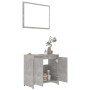 3-piece bathroom furniture set in gray concrete engineered wood by , Bathroom furniture - Ref: Foro24-3056929, Price: 124,24 ...