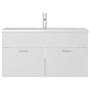 Mueble con lavabo madera de ingeniería blanco de , Tocadores de baño - Ref: Foro24-3071288, Precio: 277,33 €, Descuento: %