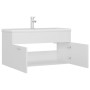 Mueble con lavabo madera de ingeniería blanco de , Tocadores de baño - Ref: Foro24-3071288, Precio: 277,33 €, Descuento: %