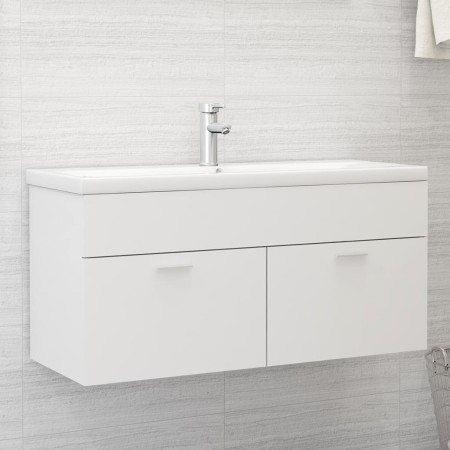 Mueble con lavabo madera de ingeniería blanco de , Tocadores de baño - Ref: Foro24-3071297, Precio: 289,44 €, Descuento: %