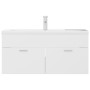 Mueble con lavabo madera de ingeniería blanco de , Tocadores de baño - Ref: Foro24-3071297, Precio: 289,44 €, Descuento: %