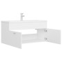 Mueble con lavabo madera de ingeniería blanco de , Tocadores de baño - Ref: Foro24-3071297, Precio: 289,44 €, Descuento: %