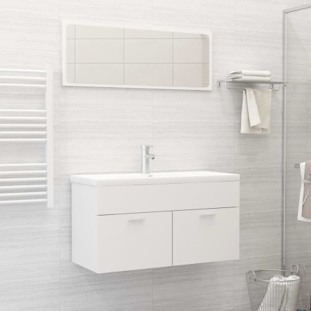 Juego de muebles de baño madera de ingeniería blanco de , Muebles de baño - Ref: Foro24-3071333, Precio: 308,70 €, Descuento: %