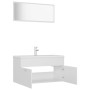 Engineered wood white bathroom furniture set by , Bathroom furniture - Ref: Foro24-3071333, Price: 308,70 €, Discount: %