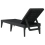 Anthracite grey PP sun lounger 186x60x29 cm by , Loungers - Ref: Foro24-364221, Price: 94,33 €, Discount: %