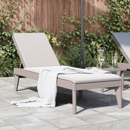 PP cappuccino sun lounger 186x60x29 cm by , Loungers - Ref: Foro24-364216, Price: 125,45 €, Discount: %