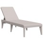 PP cappuccino sun lounger 186x60x29 cm by , Loungers - Ref: Foro24-364216, Price: 125,45 €, Discount: %