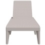 PP cappuccino sun lounger 186x60x29 cm by , Loungers - Ref: Foro24-364216, Price: 125,45 €, Discount: %