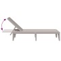 PP cappuccino sun lounger 186x60x29 cm by , Loungers - Ref: Foro24-364216, Price: 125,45 €, Discount: %