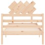 Bed frame with solid wood headboard by , Beds and slatted bases - Ref: Foro24-3195251, Price: 85,38 €, Discount: %