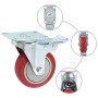 Swivel wheels with double brakes 4 units 100 mm by vidaXL, Material handling - Ref: Foro24-143472, Price: 29,98 €, Discount: %