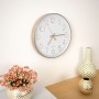 Reloj de pared 30 cm rosa dorado de vidaXL, Relojes de pared - Ref: Foro24-50633, Precio: 21,39 €, Descuento: %