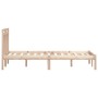 Estructura de cama de madera maciza de pino 160x200 cm de , Camas y somieres - Ref: Foro24-3100599, Precio: 123,55 €, Descuen...