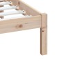 Estructura de cama de madera maciza de pino 160x200 cm de , Camas y somieres - Ref: Foro24-3100599, Precio: 123,55 €, Descuen...