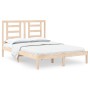 Solid pine wood bed frame 140x190 cm by , Beds and slatted bases - Ref: Foro24-3104328, Price: 109,13 €, Discount: %