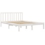 Estructura de cama madera maciza pino blanco 120x190 cm de , Camas y somieres - Ref: Foro24-3105042, Precio: 121,29 €, Descue...