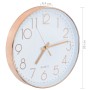 Reloj de pared 30 cm rosa dorado de vidaXL, Relojes de pared - Ref: Foro24-50633, Precio: 21,39 €, Descuento: %