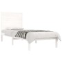 Estructura de cama individual madera maciza blanco 90x190 cm de , Camas y somieres - Ref: Foro24-3104574, Precio: 108,13 €, D...